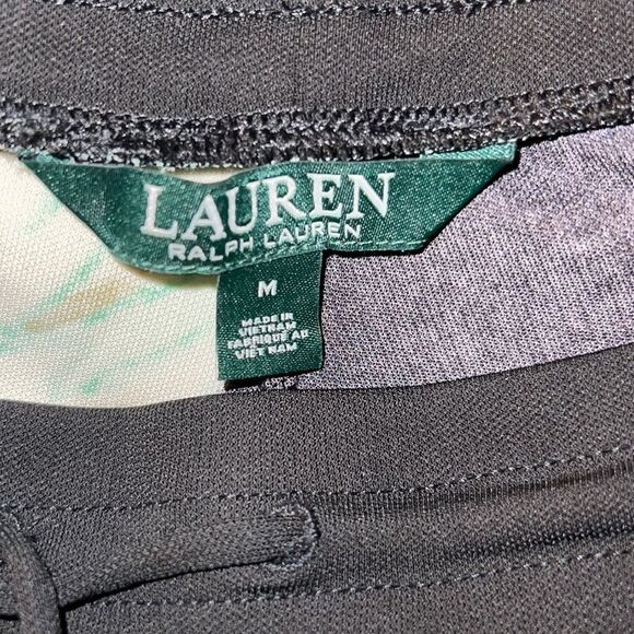 ✨ HP✨Lauren by Ralph Lauren Women's Wide-Leg Tropical-Print Jersey Pants✨ - Picture 4 of 5